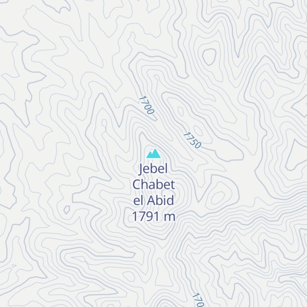 Map of Jebel Chabet el Abid