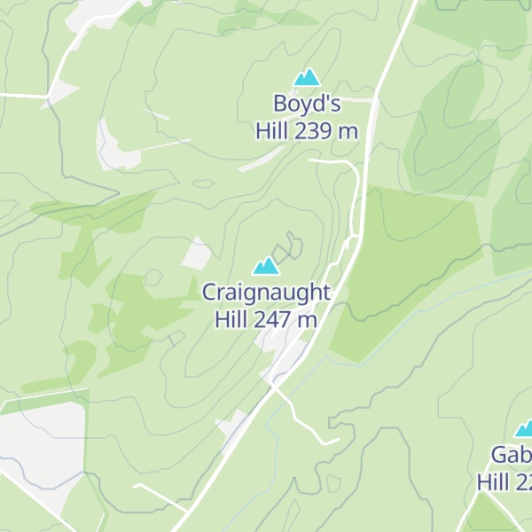 Map of Craignaught Hill