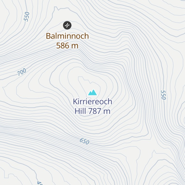 Map of Kirriereoch Hill