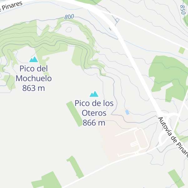 Map of Pico de los Oteros