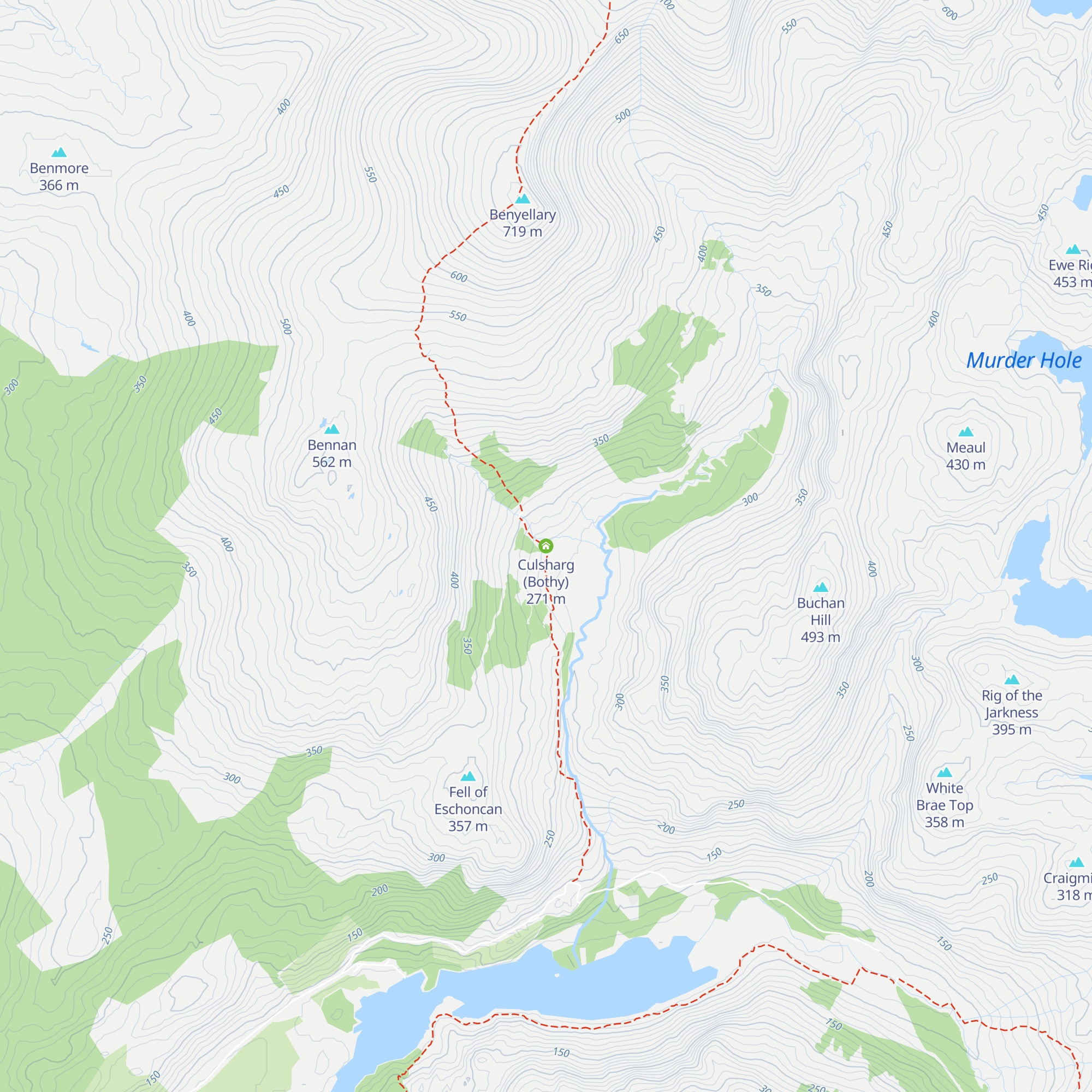 Culsharg (Bothy) map