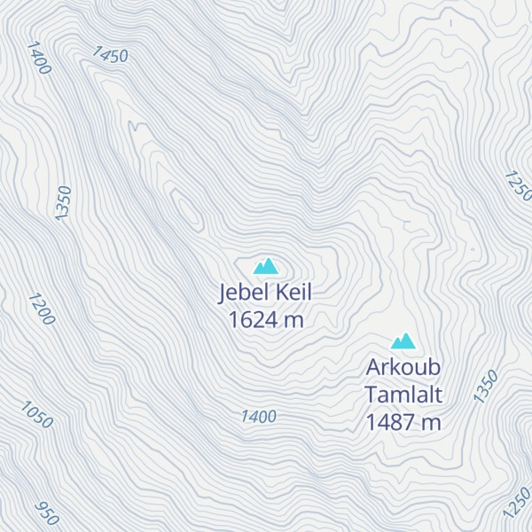 Map of Jebel Keil