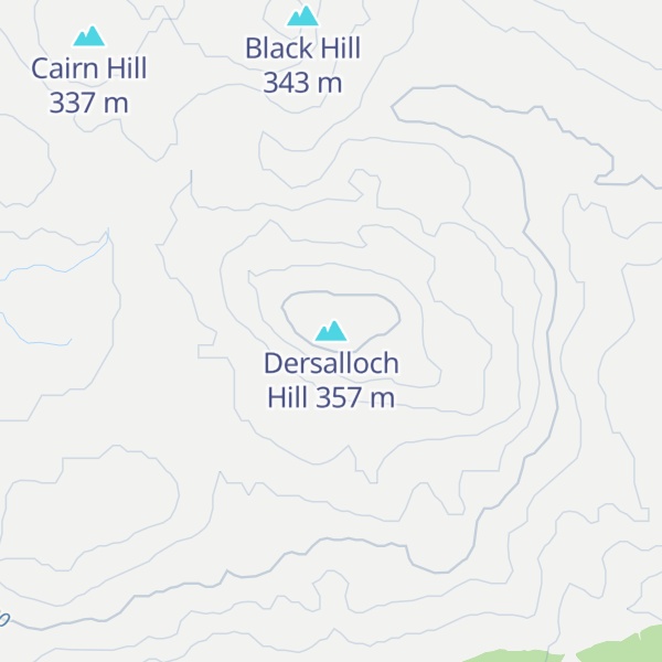 Map of Dersalloch Hill