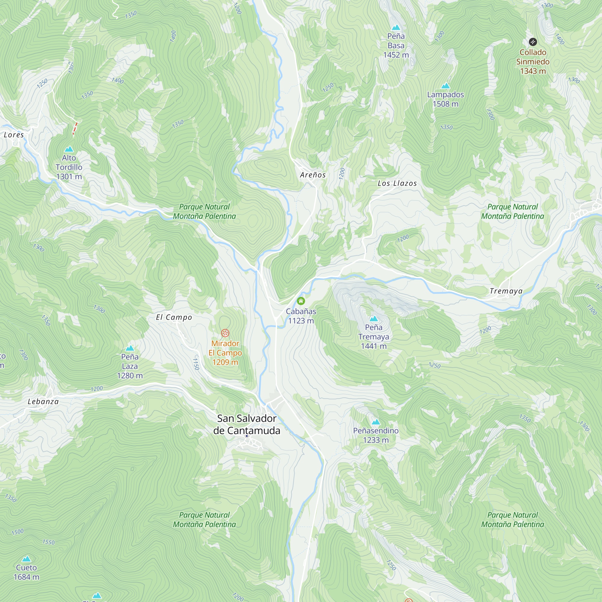Cabañas map
