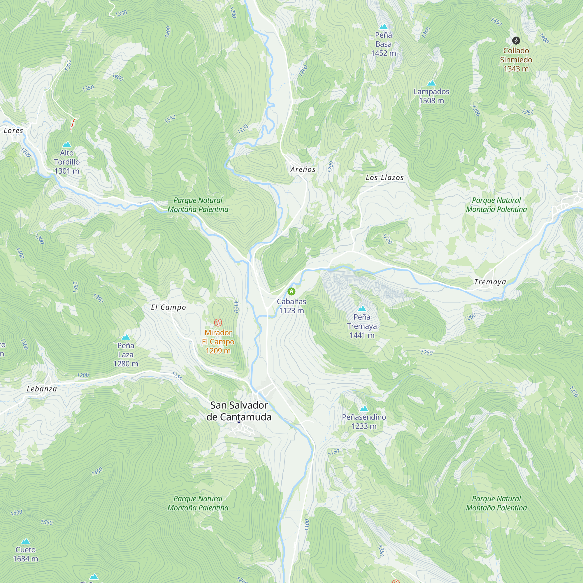 Cabañas map