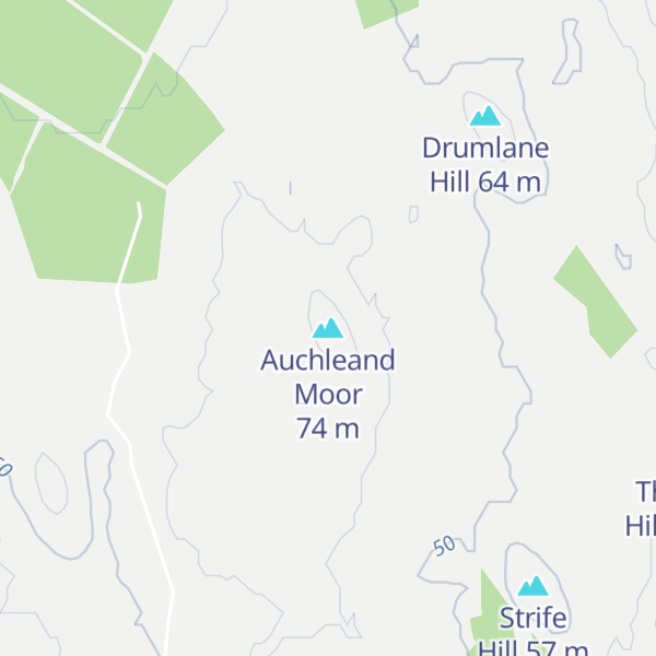Map of Auchleand Moor