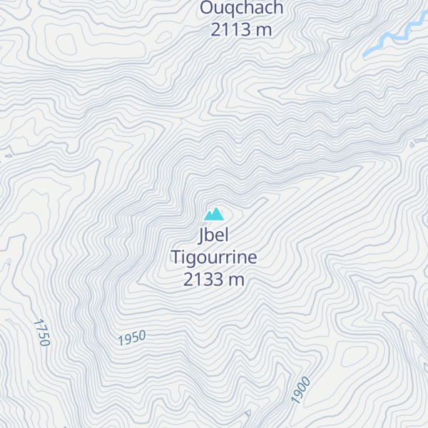 Map of Jbel Tigourrine