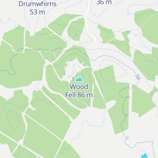 Map of Wood Fell
