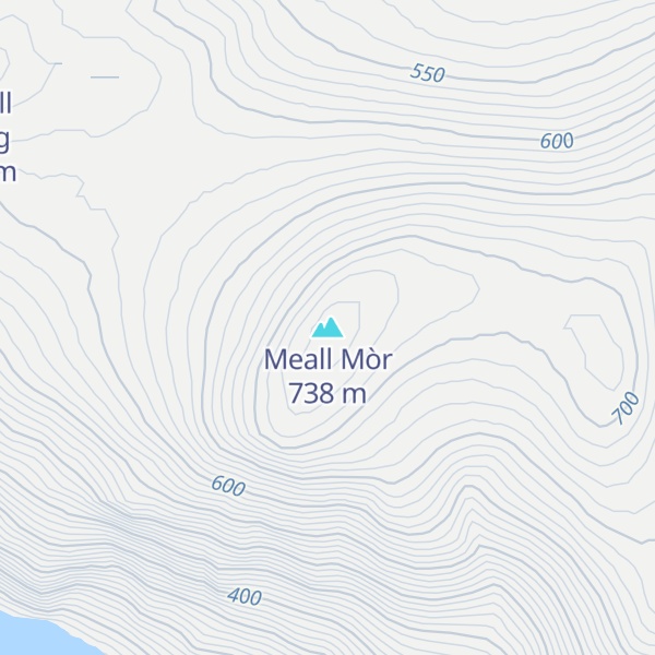 Map of Meall Mòr