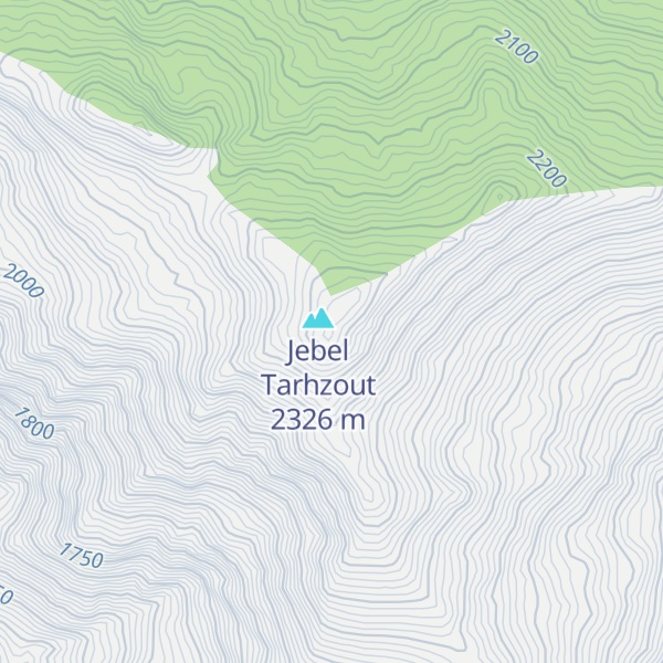 Map of Jbel Boukzine