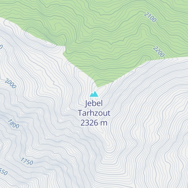 Map of Jebel Tarhzout