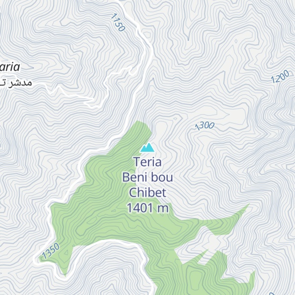 Map of Teria Beni bou Chibet