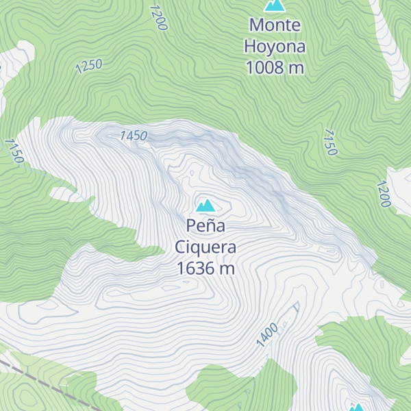 Map of Peña Ciquera