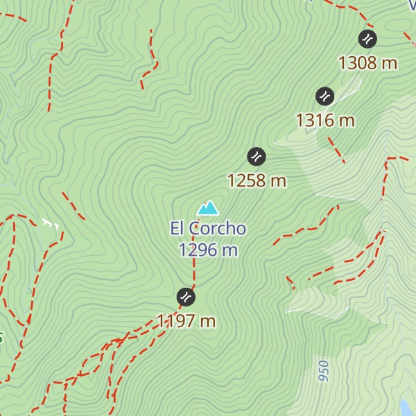 Map of El Corcho