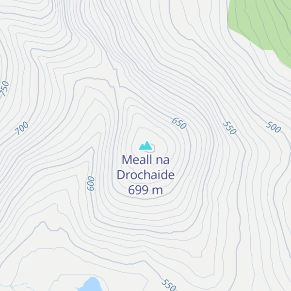 Map of Meall na Drochaide