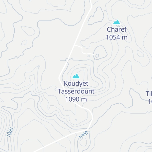 Map of Koudyet Tasserdount