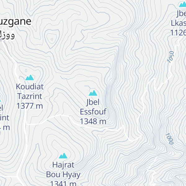 Map of Jbel Essfouf
