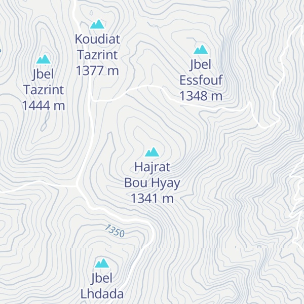 Map of Hajrat Bou Hyay