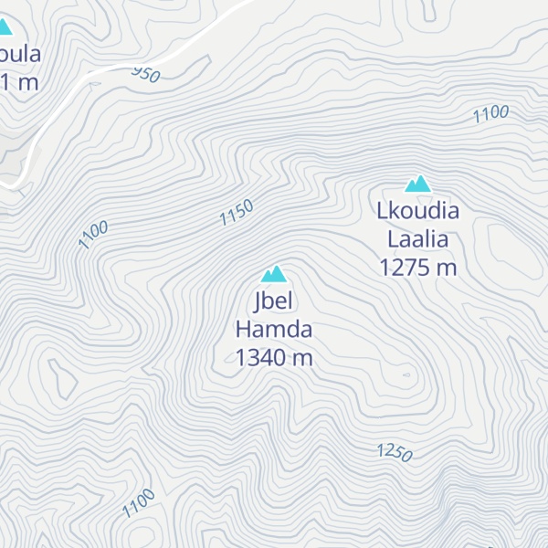 Map of Jbel Hamda