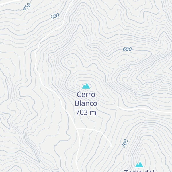 Map of Cerro Blanco