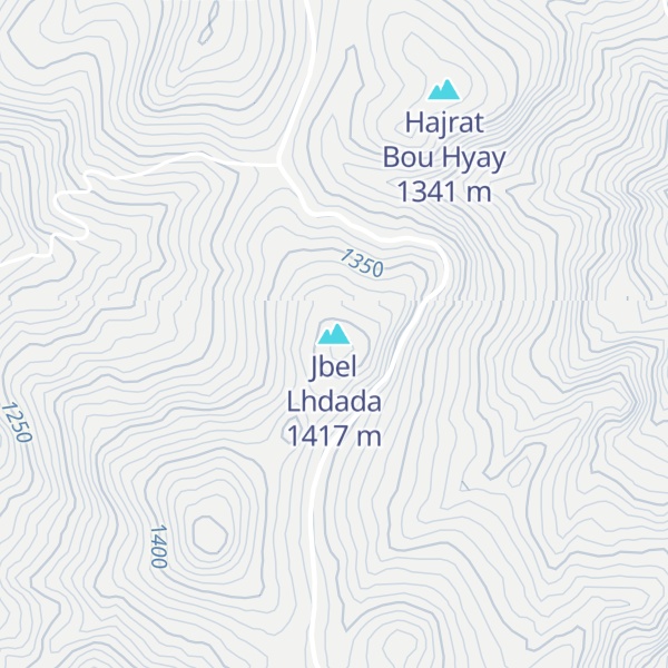 Map of Jbel Lhdada