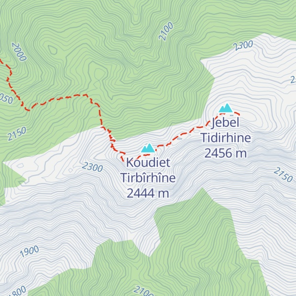 Map of Koudiet Tirbîrhîne