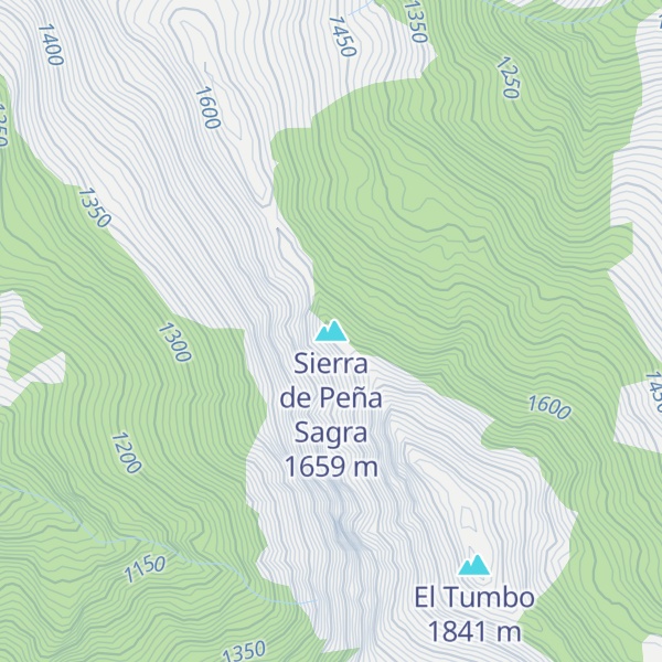 Map of Sierra de Peña Sagra