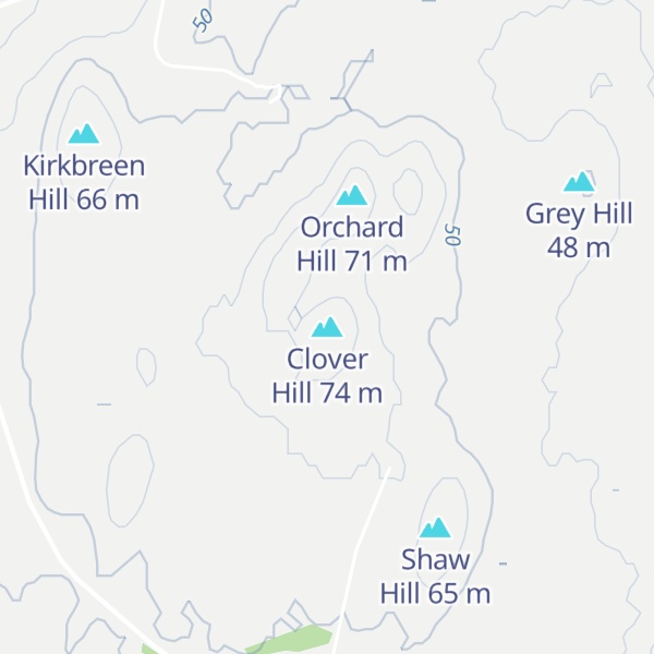 Map of Clover Hill