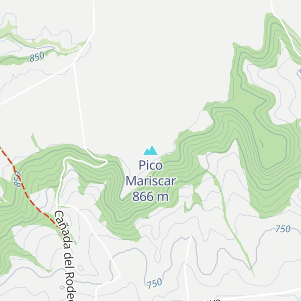 Map of Pico Mariscar