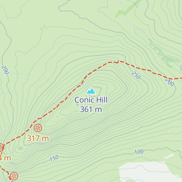 Map of Conic Hill