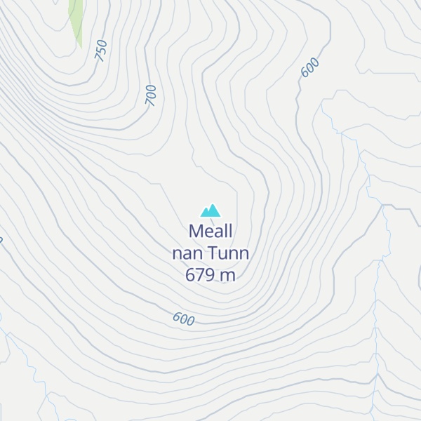 Map of Meall nan Tunn