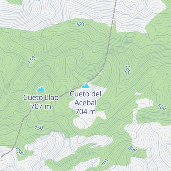 Map of Cueto del Acebal