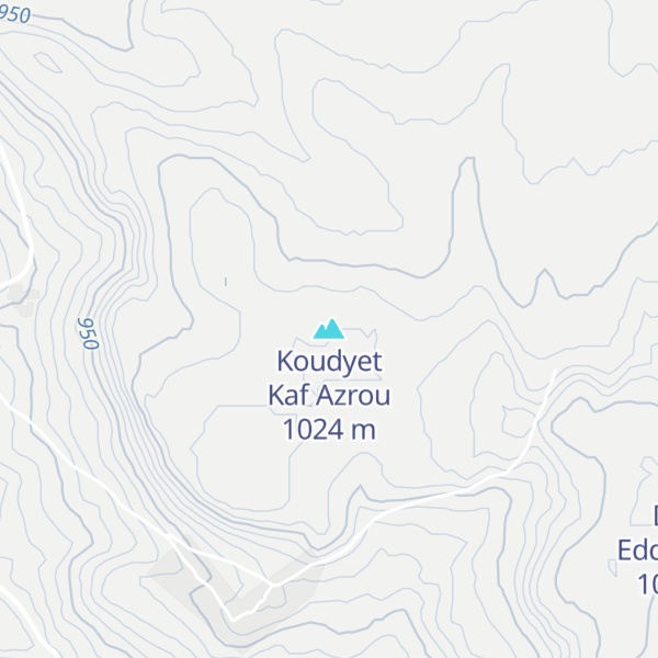 Map of Koudyet Kaf Azrou