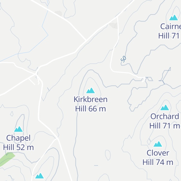 Map of Kirkbreen Hill