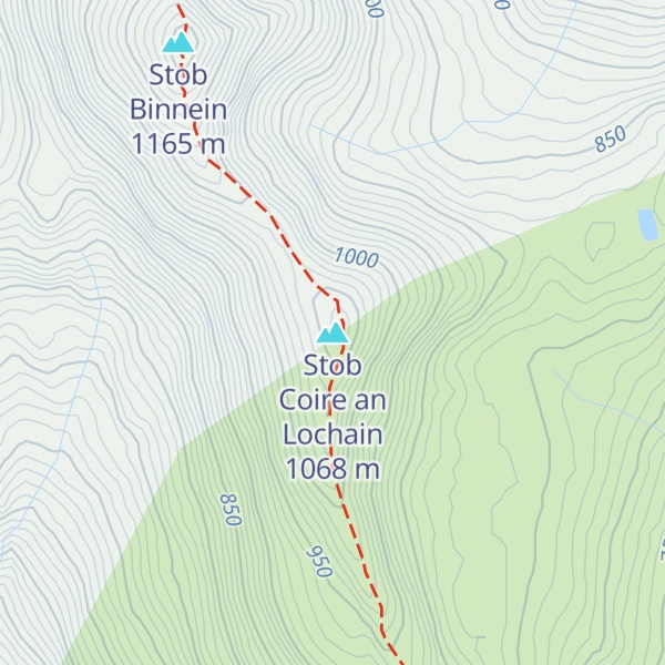 Map of Stob Coire an Lochain