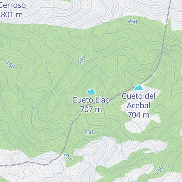 Map of Cueto Llao