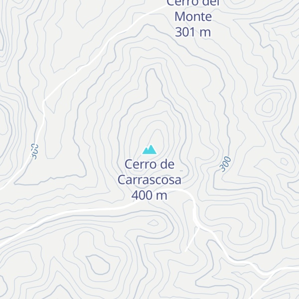 Map of Cerro de Carrascosa