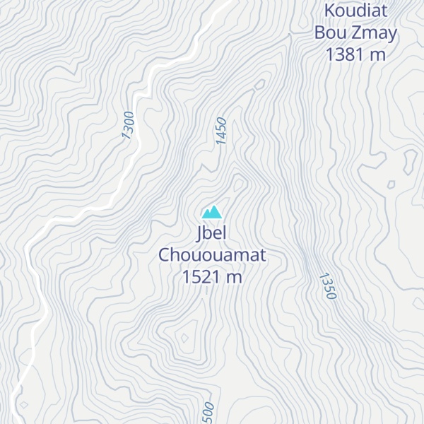 Map of Jbel Chououamat