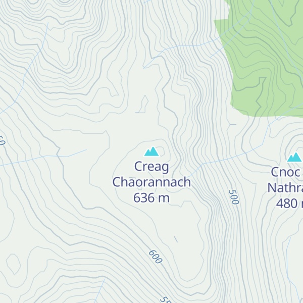 Map of Creag Chaorannach