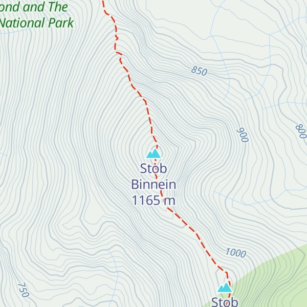 Map of Stob Binnein