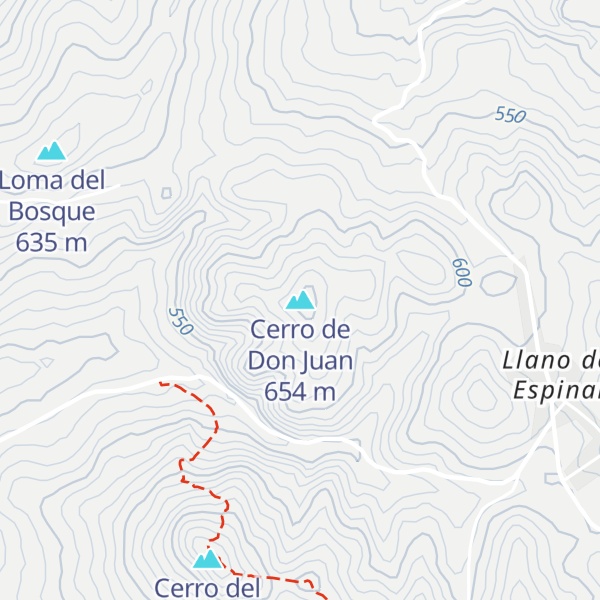 Map of Cerro de Don Juan