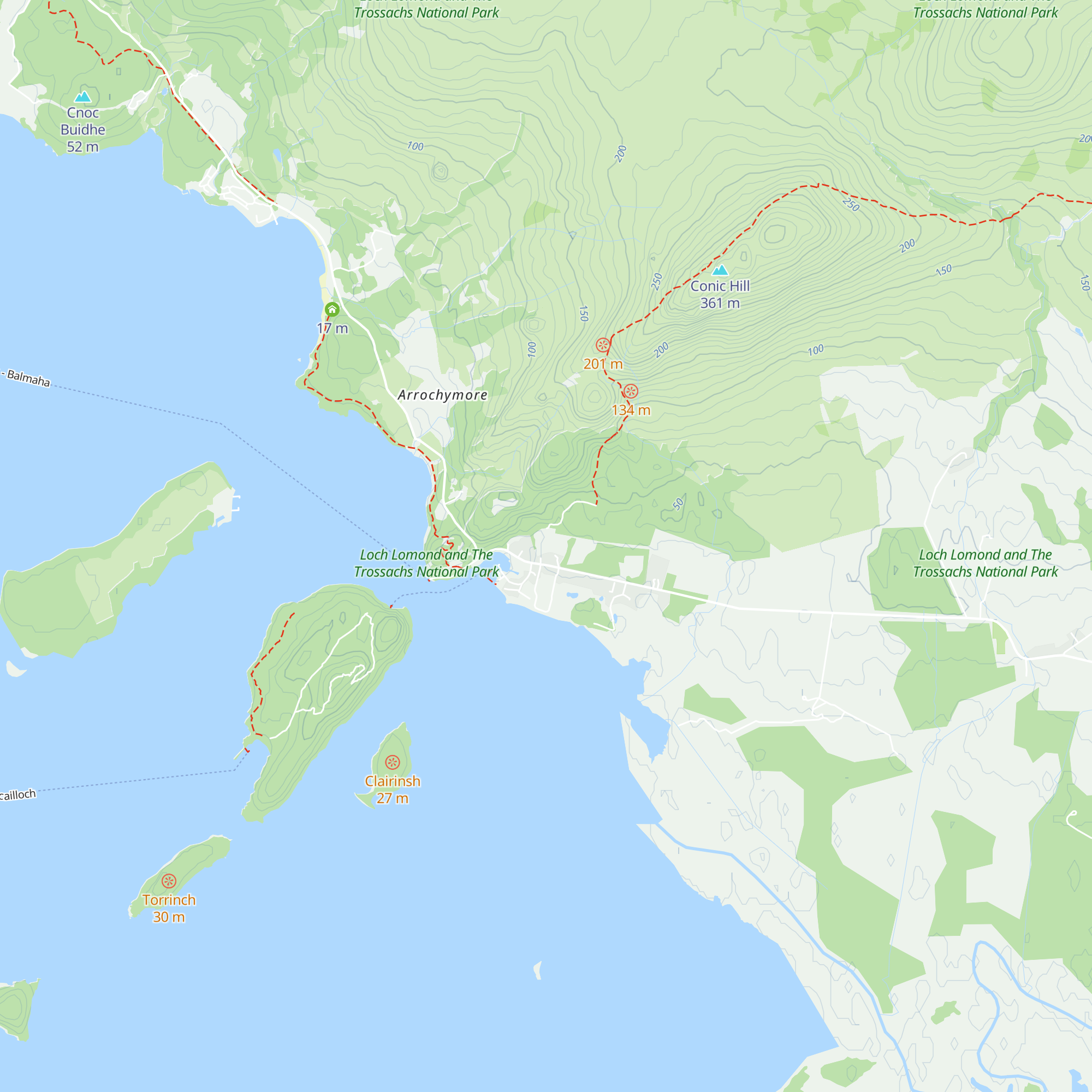 National Park Centre map