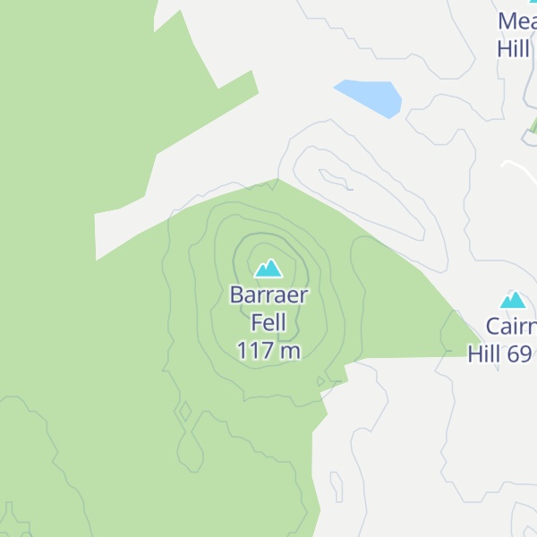 Map of Barraer Fell