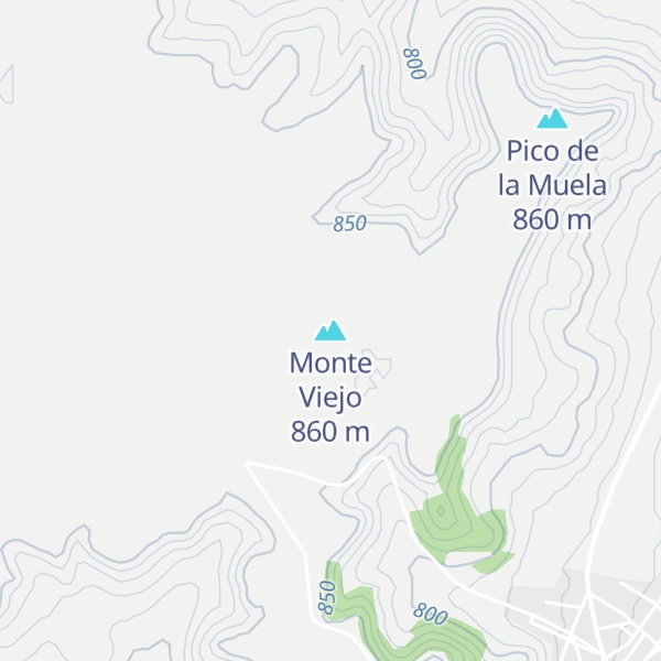 Map of Monte Viejo