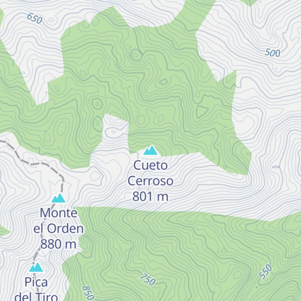 Map of Cueto Cerroso
