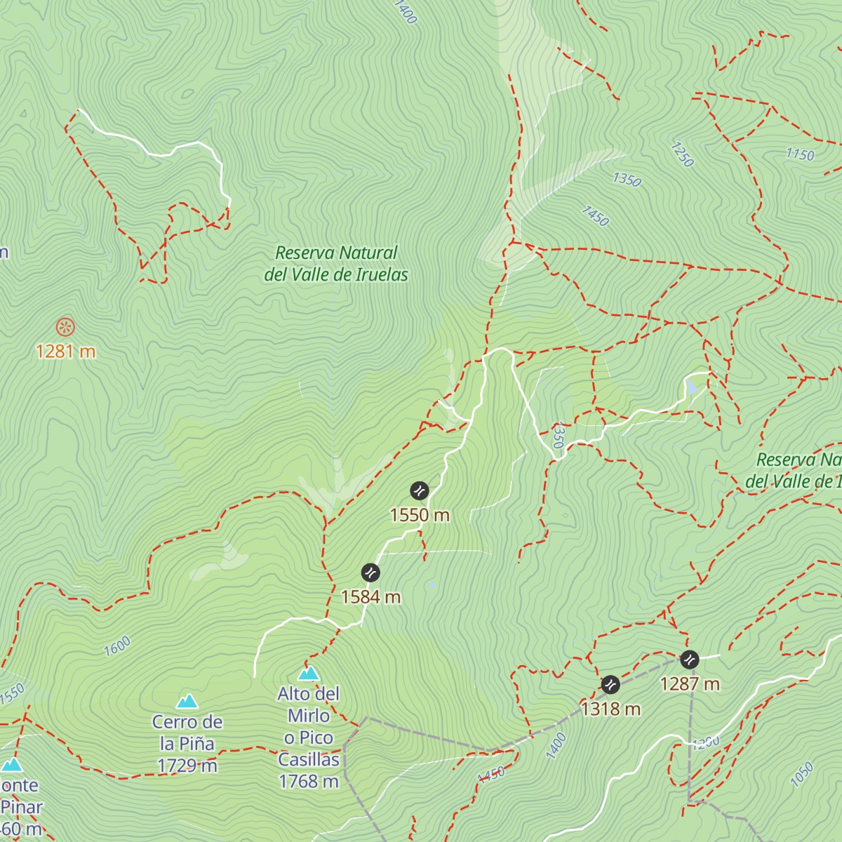 Refugio Pozo de la Nieve map