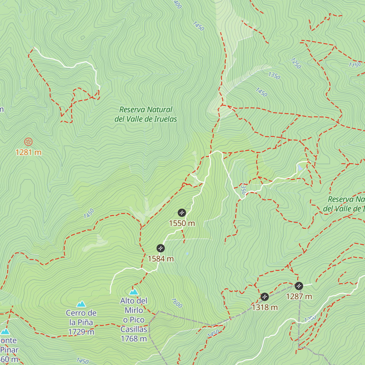 Refugio Pozo de la Nieve map