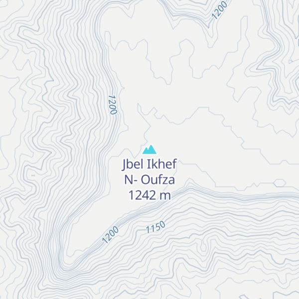 Map of Jbel Ikhef N- Oufza