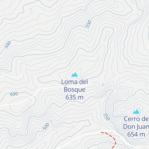 Map of Loma del Bosque