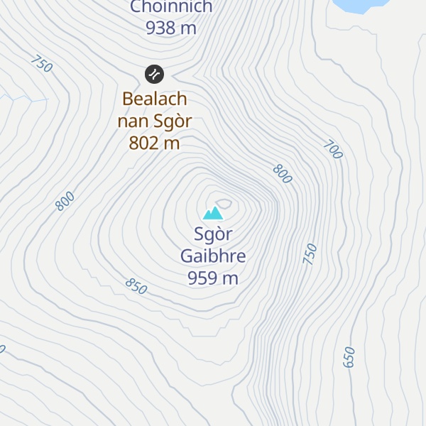 Map of Sgòr Gaibhre